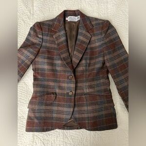 Vintage plaid blazer